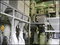 The grinding facility